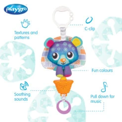 Playgro Musical Polar Pals Bear Muziekdoosje P0188320 -Kinderwagen Winkel 0188320 polar pals musical pullstring bear feature image