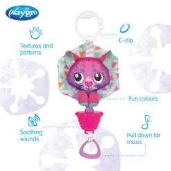 Playgro Musical Polar Pals Cat Muziekdoosje P0188321 -Kinderwagen Winkel 0188321 polar pals musical pullstring arctic cat feature image