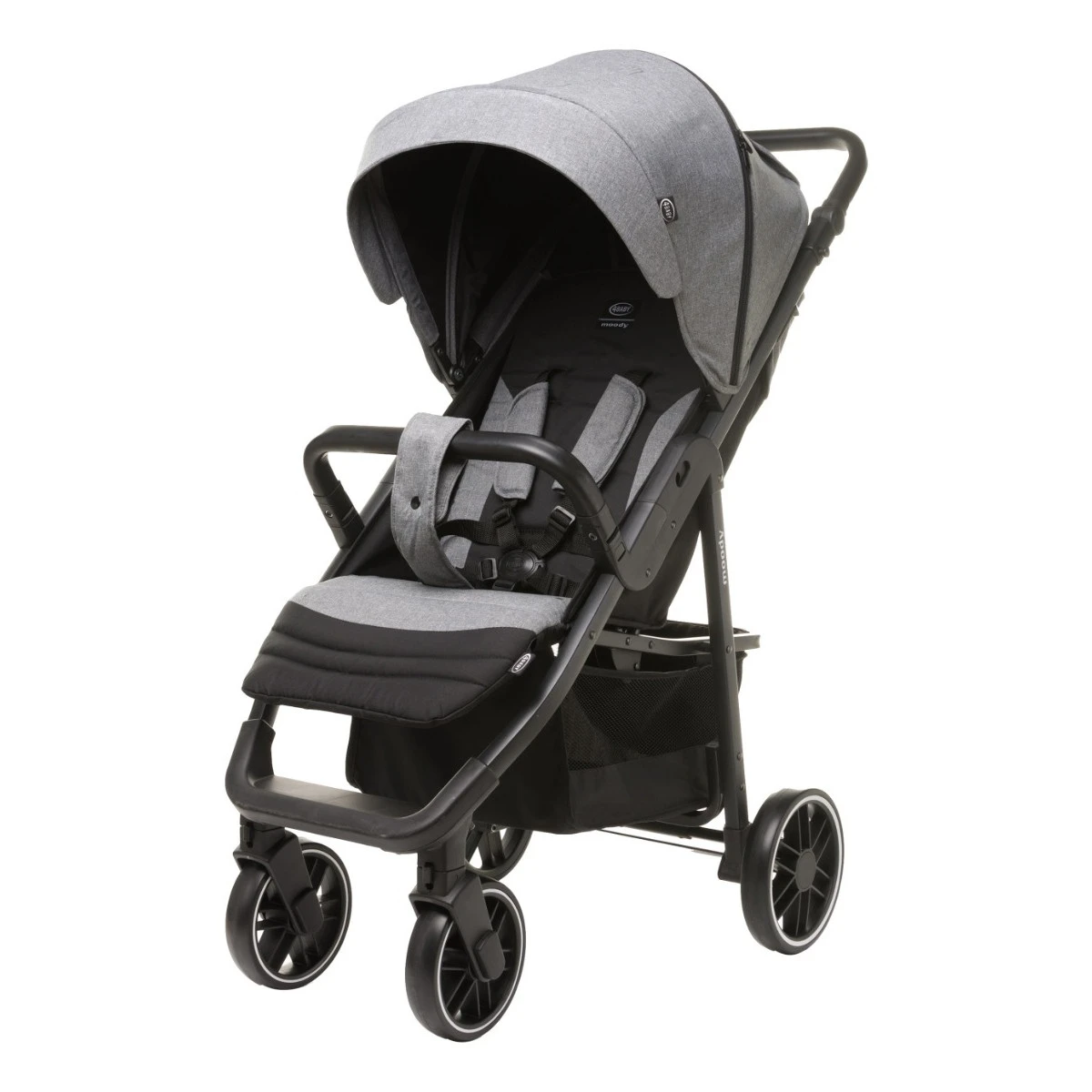 4Baby Moody XXII Grey Wandelwagen Incl. Beenkap 3 4Baby Moody XXII Grey Wandelwagen Incl. Beenkap
