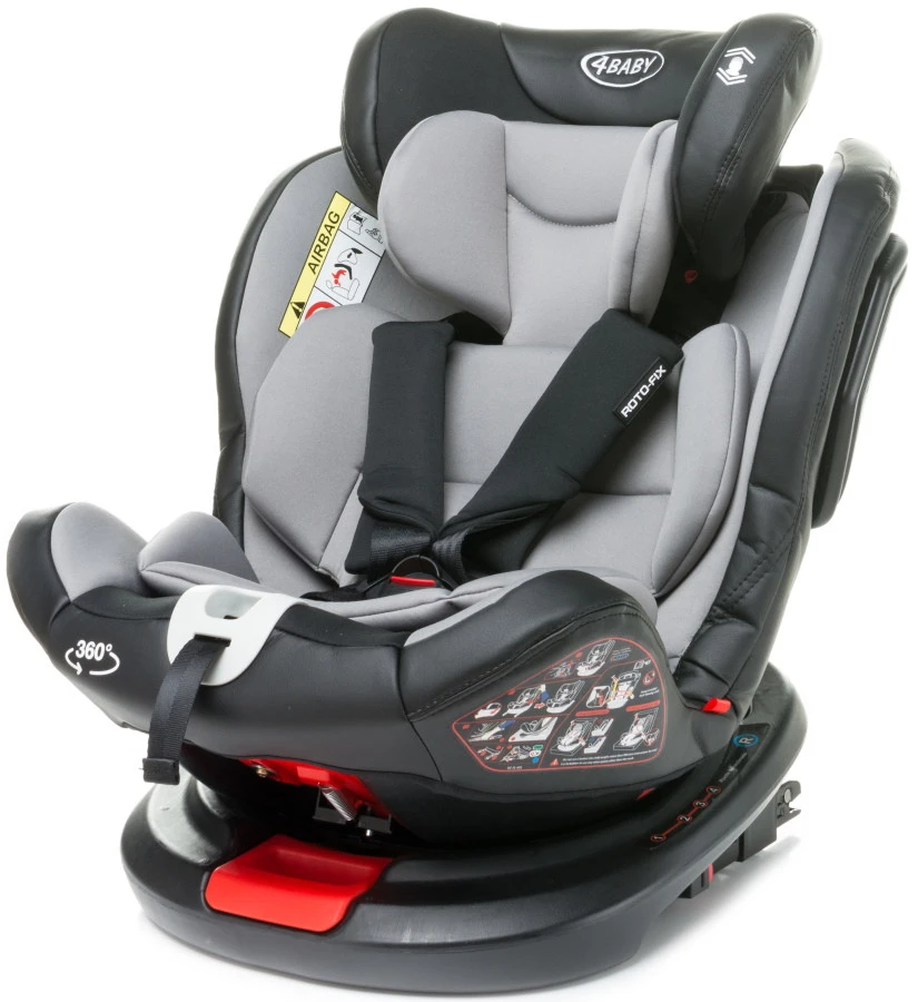 4Baby Roto-Fix Red 360º 0-36 Kg Isofix Autostoel 8 4Baby Roto-Fix Red 360º 0-36 Kg Isofix Autostoel - Afbeelding 6