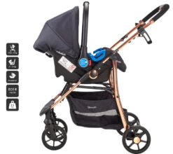 Babygo Style Black Rose 3-in-1 Kinderwagen Incl. Autostoel 6321 -Kinderwagen Winkel 6321 style3in1 blackrose 8 babygo