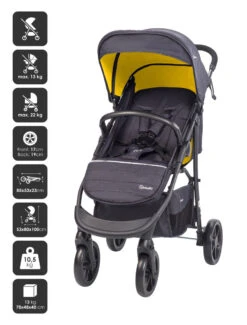 Babygo Style Mustard 3-in-1 Kinderwagen Incl. Autostoel 6322 17 Babygo Style Mustard 3-in-1 Kinderwagen Incl. Autostoel 6322 -Kinderwagen Winkel 6322 style3in1 mustard 4 babygo