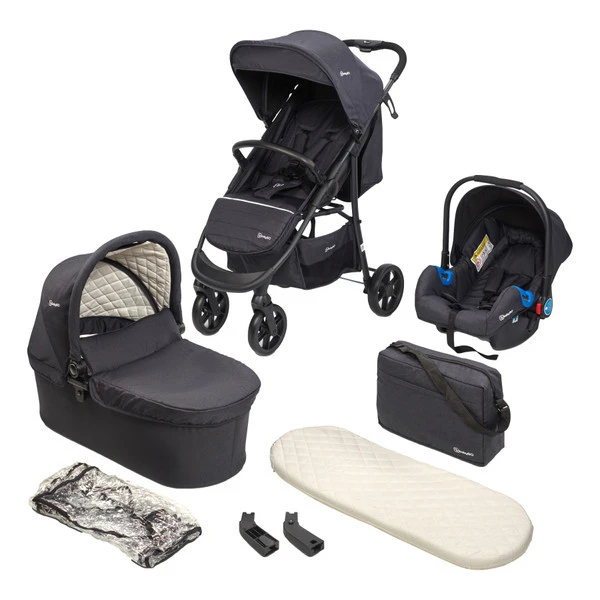 Babygo Style Black 3-in-1 Kinderwagen Incl. Autostoel 6323 3 Babygo Style Black 3-in-1 Kinderwagen Incl. Autostoel 6323