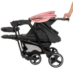 Babygo Basket Pink Melange Wandelwagen 6403 13 Babygo Basket Pink Melange Wandelwagen 6403 -Kinderwagen Winkel Babygo Basket Pink Melange Wandelwagen 6403 3