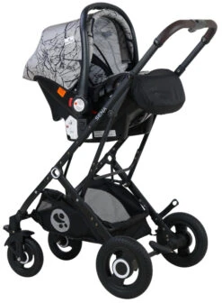 Lorelli Sena Grey Marble 3-in-1 Combi Kinderwagen Incl. Autostoel 1002161-2113 -Kinderwagen Winkel Lorelli Sena Grey Marble 3 in 1 Combi Kinderwagen incl. Autostoel 1002161 2113 7