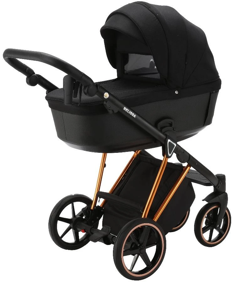 Adamex Belissa Special Edition Black/Rose 2-in-1 Kinderwagen PS-571 4 Adamex Belissa Special Edition Black/Rose 2-in-1 Kinderwagen PS-571 - Afbeelding 2