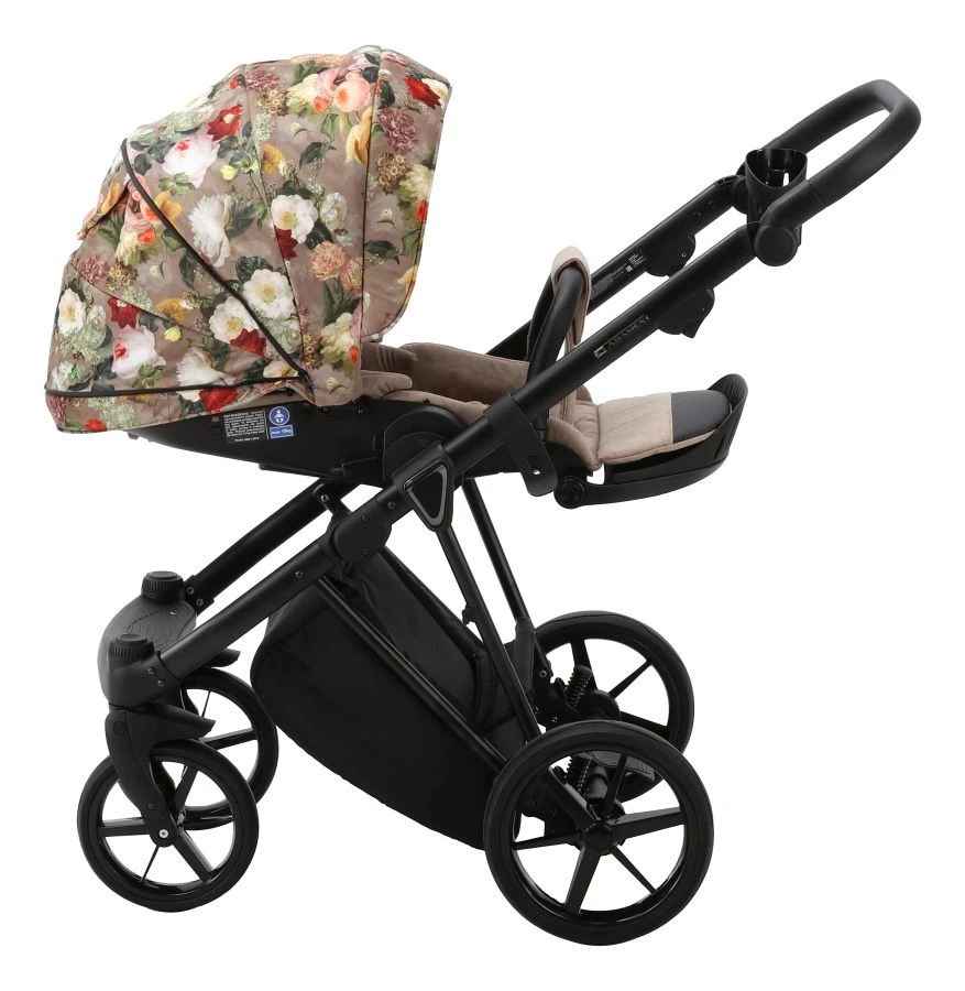 Adamex Porto Flowers Beige 2-in-1 Kinderwagen FL-5 8 Adamex Porto Flowers Beige 2-in-1 Kinderwagen FL-5 - Afbeelding 6