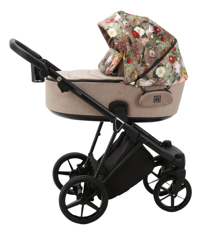 Adamex Porto Flowers Beige 2-in-1 Kinderwagen FL-5 5 Adamex Porto Flowers Beige 2-in-1 Kinderwagen FL-5 - Afbeelding 3