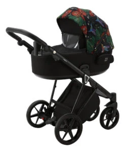 Adamex Porto Flowers Special Edition Black/Rose 2-in-1 Kinderwagen FL-8 -Kinderwagen Winkel adamex porto flowers black red 2 in 1 kinderwagen fl 8 5 1920x1920