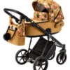 Adamex Porto Flowers Ochre 2-in-1 Kinderwagen FL-3 -Kinderwagen Winkel adamex porto flowers ochre 2 in 1 kinderwagen fl 3 01