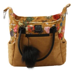 Adamex Porto Flowers Ochre 2-in-1 Kinderwagen FL-3 19 Adamex Porto Flowers Ochre 2-in-1 Kinderwagen FL-3 -Kinderwagen Winkel adamex porto flowers ochre 2 in 1 kinderwagen fl 3 4