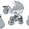 Baby Merc Faster 3 Eco Leather Grey Kinderwagen Incl. Autostoel F10 -Kinderwagen Winkel baby merc faster 3 grey kinderwagen incl. autostoel 1