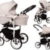 Baby Merc Q9 White/Beige Kinderwagen Incl. Autostoel Q9/197C -Kinderwagen Winkel baby merc q9 whitebeige kinderwagen incl. autostoel q9197c