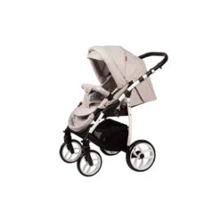Baby Merc Q9 White/Beige Kinderwagen Incl. Autostoel Q9/197C 10 Baby Merc Q9 White/Beige Kinderwagen Incl. Autostoel Q9/197C -Kinderwagen Winkel baby merc q9 whitebeige kinderwagen incl. autostoel q9197c3