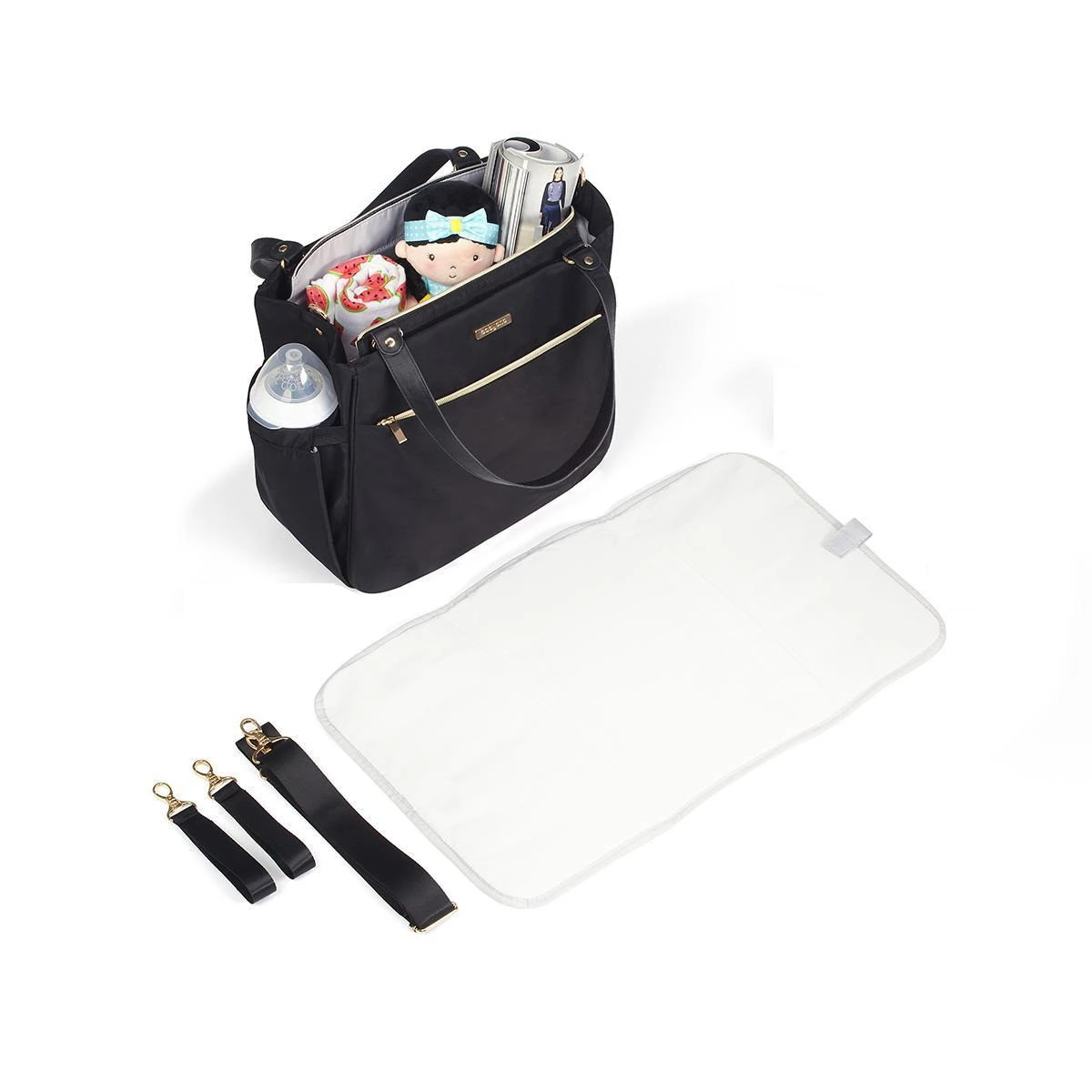 Baby Ono Coco Zwart Luiertas 1516 9 Baby Ono Coco Zwart Luiertas 1516 - Afbeelding 7