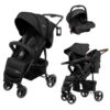 Babygo Basket Dark Grey Melange Wandelwagen Incl. Autostoel 64011 1 Babygo Basket Dark Grey Melange Wandelwagen Incl. Autostoel 64011 -Kinderwagen Winkel babygo basket dark grey melange wandelwagen incl. autostoel 64011