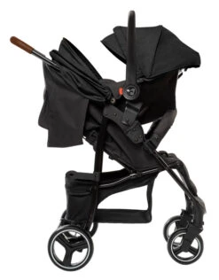 Babygo Basket Dark Grey Melange Wandelwagen Incl. Autostoel 64011 -Kinderwagen Winkel babygo basket dark grey melange wandelwagen incl. autostoel 64011 1