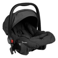 Babygo Basket Dark Grey Melange Wandelwagen Incl. Autostoel 64011 -Kinderwagen Winkel babygo basket dark grey melange wandelwagen incl. autostoel 64011 3