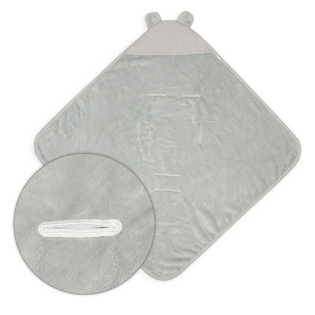 Babymatex Muslin Koala Light Grey 95x95 Cm Wikkeldeken Voor Autostoel TB0444_04 - Afbeelding 2