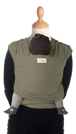 Babylonia Tricot-Slen Bamboo Khaki Green Draagdoek BDDTSB_1_707