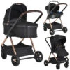 Cangaroo Empire Black 3-in-1 Kinderwagen Incl. Autostoel -Kinderwagen Winkel cangaroo empire black 3 in 1 kinderwagen incl. autostoel 1