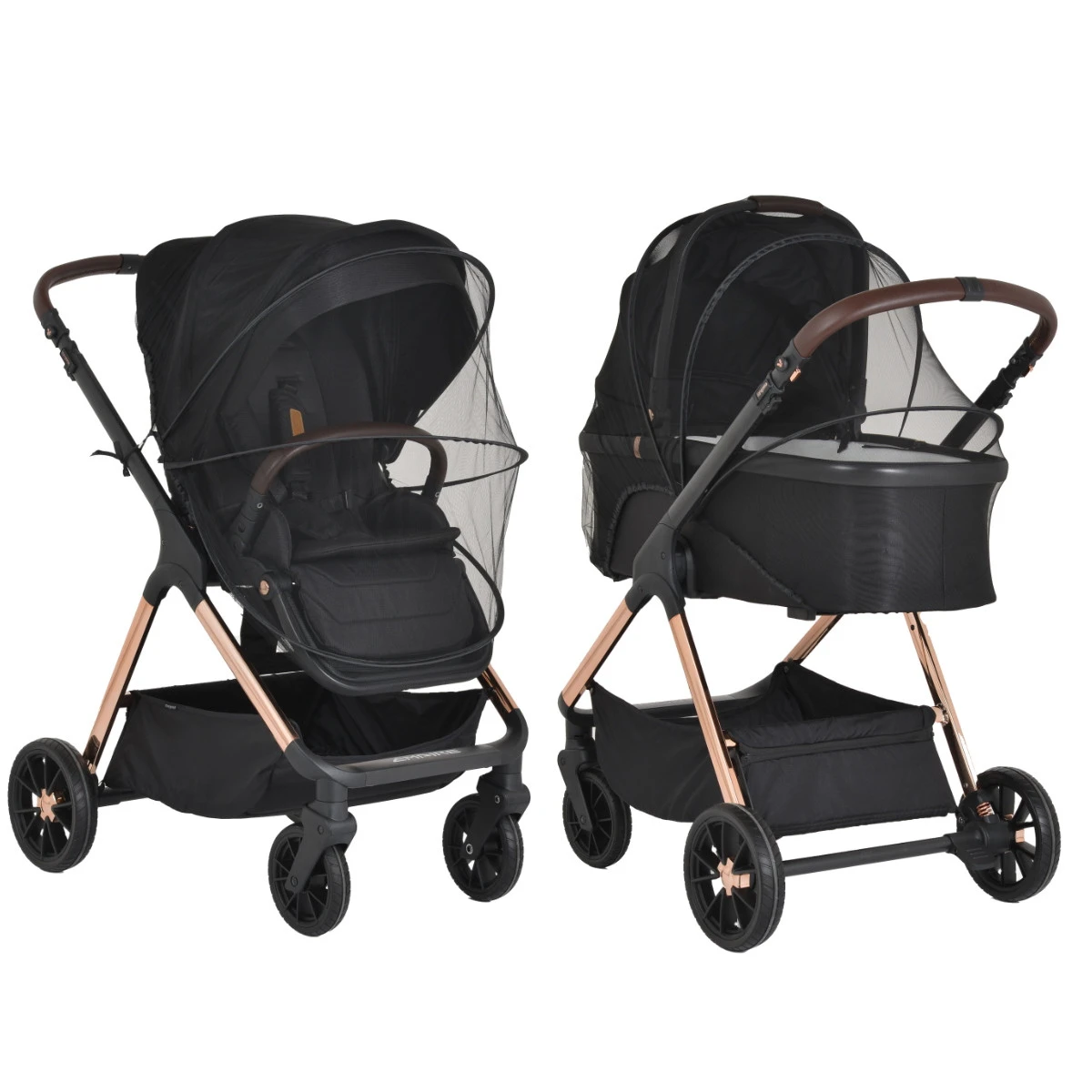 Cangaroo Empire Black 3-in-1 Kinderwagen Incl. Autostoel 12 Cangaroo Empire Black 3-in-1 Kinderwagen Incl. Autostoel - Afbeelding 10