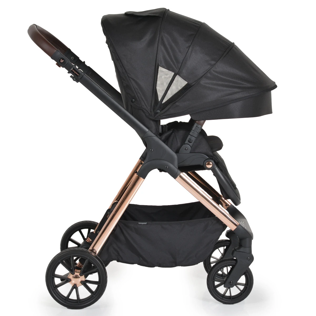 Cangaroo Empire Black 3-in-1 Kinderwagen Incl. Autostoel 15 Cangaroo Empire Black 3-in-1 Kinderwagen Incl. Autostoel - Afbeelding 13