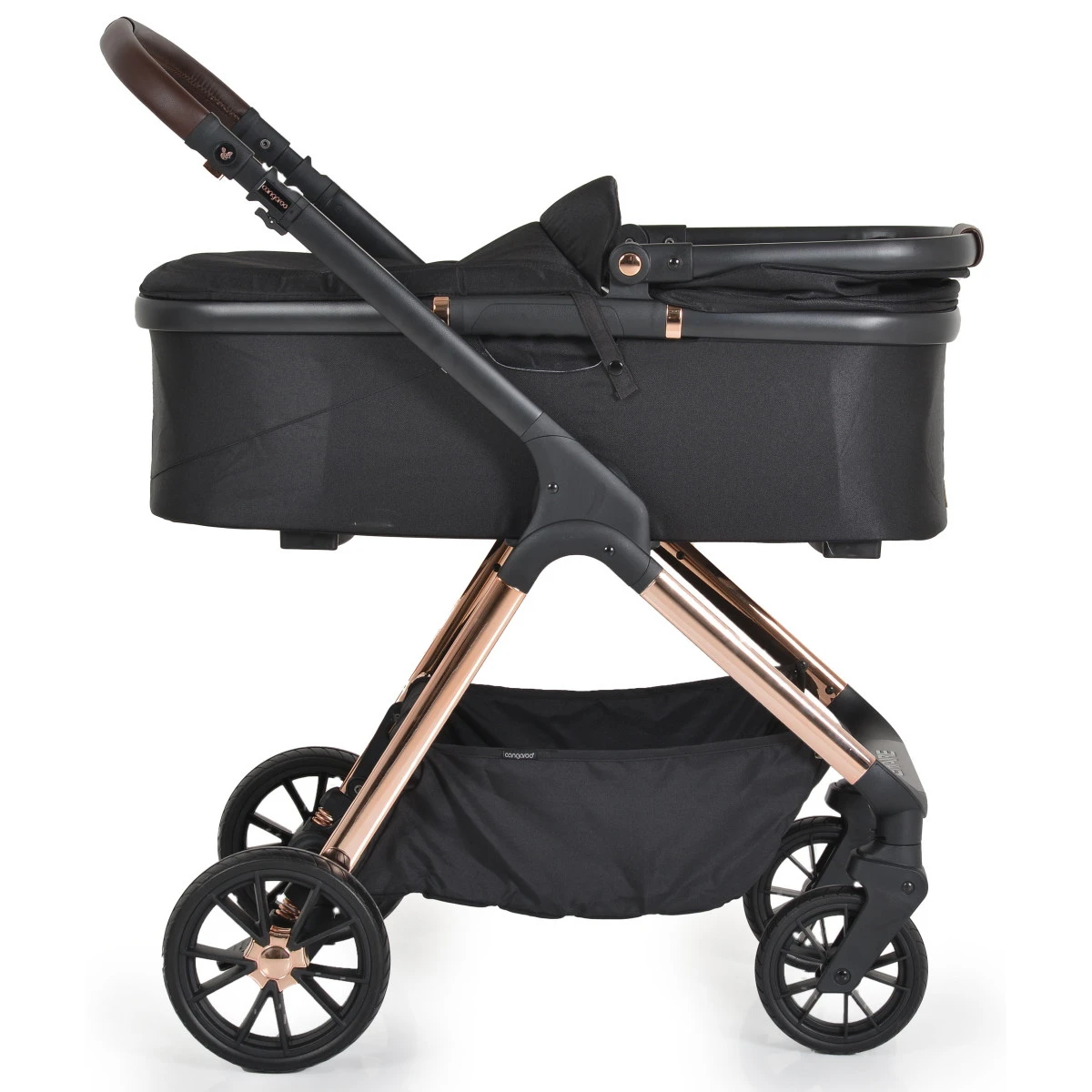 Cangaroo Empire Black 3-in-1 Kinderwagen Incl. Autostoel 6 Cangaroo Empire Black 3-in-1 Kinderwagen Incl. Autostoel - Afbeelding 4