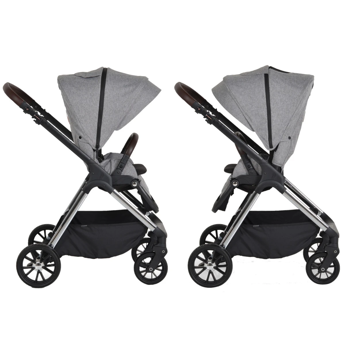 Cangaroo Empire Light Grey 3-in-1 Kinderwagen Incl. Autostoel 13 Cangaroo Empire Light Grey 3-in-1 Kinderwagen Incl. Autostoel - Afbeelding 11