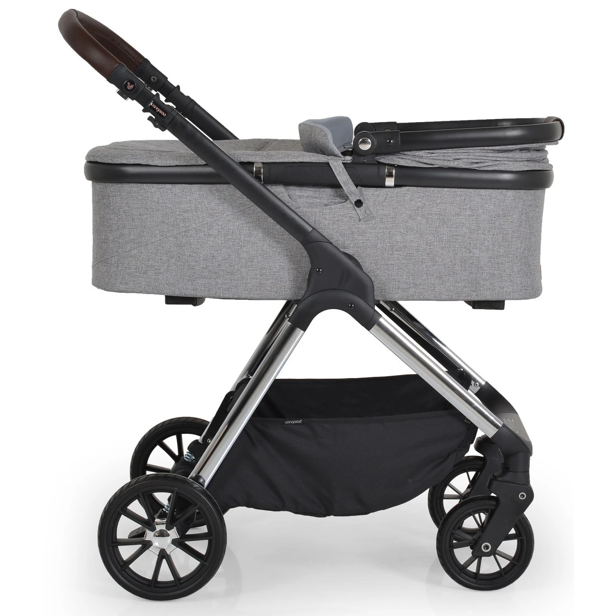 Cangaroo Empire Light Grey 3-in-1 Kinderwagen Incl. Autostoel 6 Cangaroo Empire Light Grey 3-in-1 Kinderwagen Incl. Autostoel - Afbeelding 4
