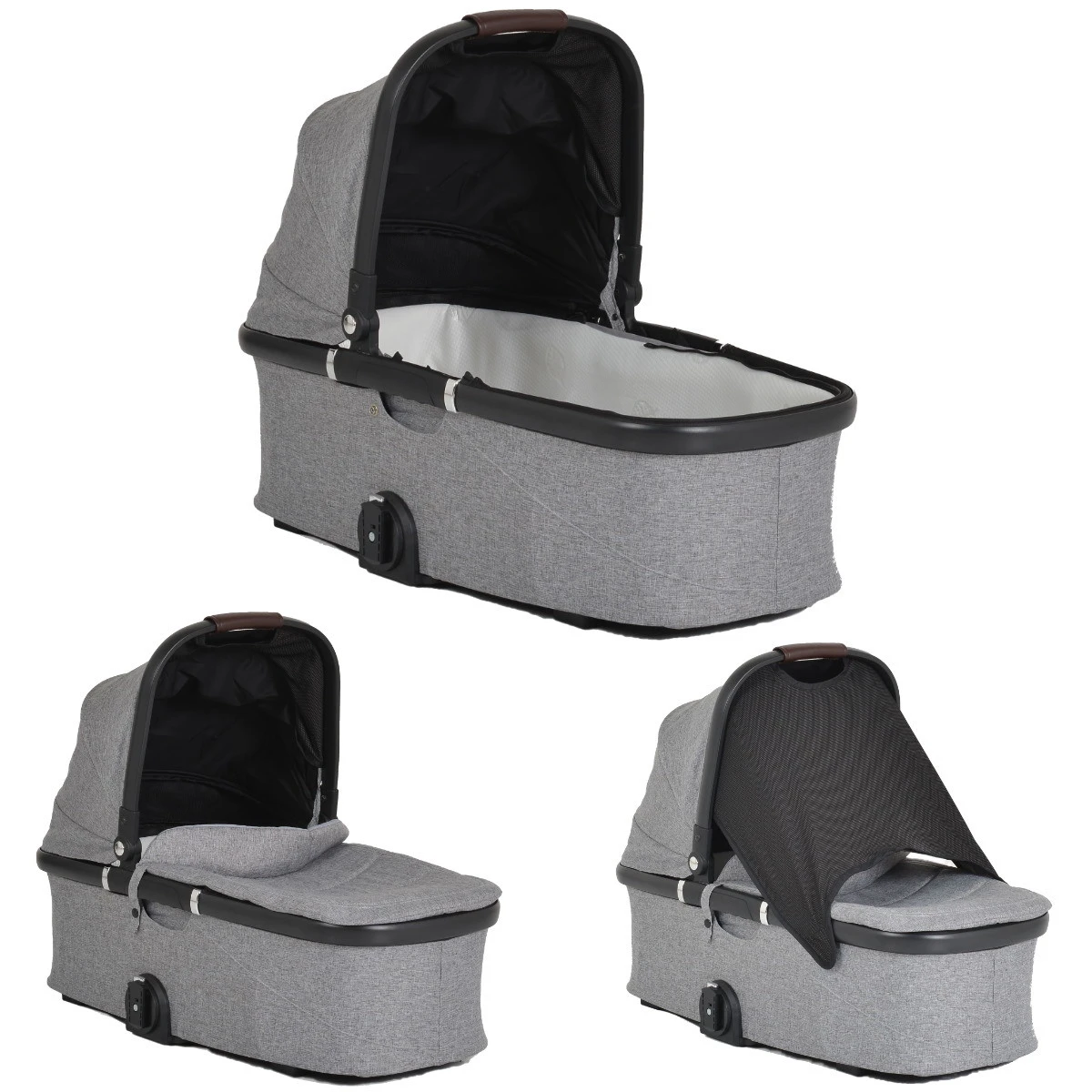 Cangaroo Empire Light Grey 3-in-1 Kinderwagen Incl. Autostoel 8 Cangaroo Empire Light Grey 3-in-1 Kinderwagen Incl. Autostoel - Afbeelding 6