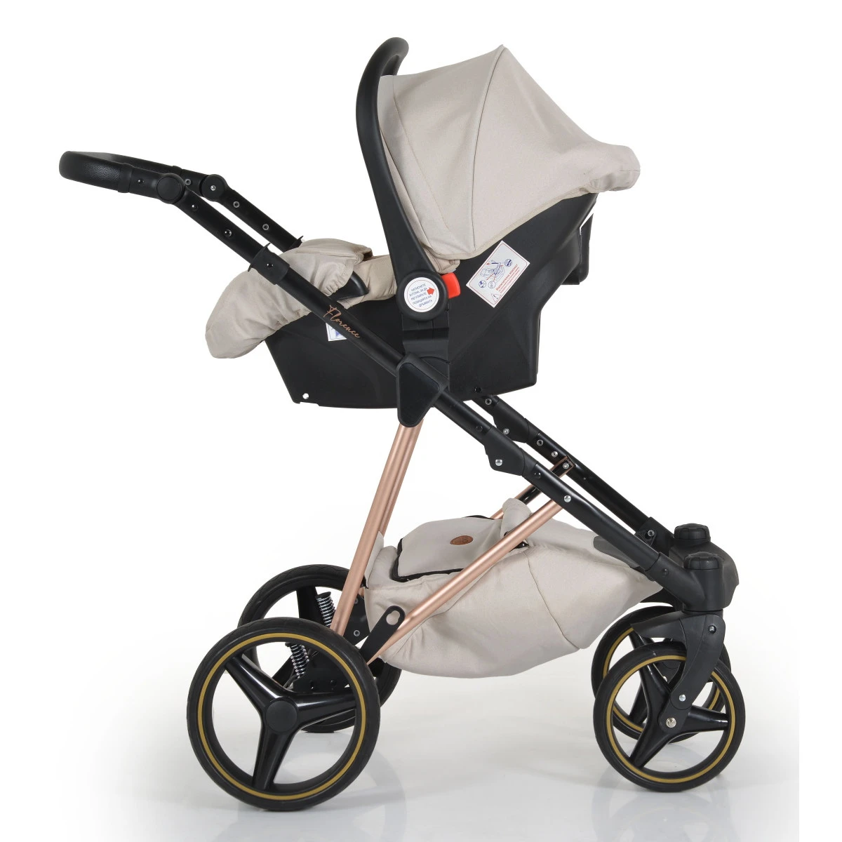 Cangaroo Florence Beige 3-in-1 Kinderwagen Incl. Autostoel 109994 21 Cangaroo Florence Beige 3-in-1 Kinderwagen Incl. Autostoel 109994 - Afbeelding 19