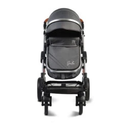 Cangaroo Gala Steel Grey 3-in-1 Combi Kinderwagen Incl. Autostoel -Kinderwagen Winkel cangaroo gala black leather 3 in 1 combi kinderwagen incl autostoel 11