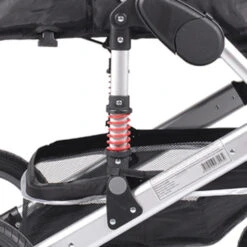 Cangaroo Gala Steel Grey 3-in-1 Combi Kinderwagen Incl. Autostoel -Kinderwagen Winkel cangaroo gala black leather 3 in 1 combi kinderwagen incl autostoel 4