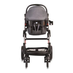 Cangaroo Gala Steel Grey 3-in-1 Combi Kinderwagen Incl. Autostoel -Kinderwagen Winkel cangaroo gala black leather 3 in 1 combi kinderwagen incl autostoel 7