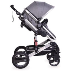 Cangaroo Gala Dark Grey/Silver 3-in-1 Combi Kinderwagen Incl. Autostoel. -Kinderwagen Winkel cangaroo gala dark grey silver 2 in 1 combi kinderwagen incl tas 4 1 1