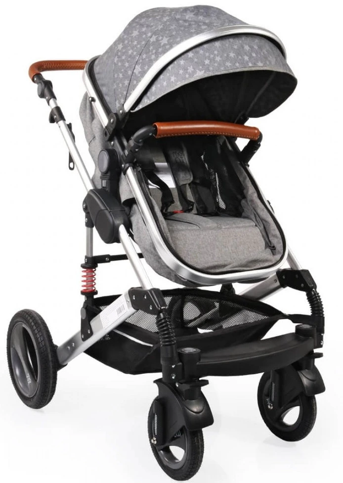 Cangaroo Gala Premium Stars 3-in-1 Combi Kinderwagen Incl. Autostoel 5 Cangaroo Gala Premium Stars 3-in-1 Combi Kinderwagen Incl. Autostoel - Afbeelding 3