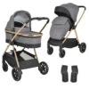 Cangaroo Hydra Grey 2-in-1 Kinderwagen Incl. Adapter -Kinderwagen Winkel cangaroo hydra grey 2 in 1 kinderwagen incl. adapter 1