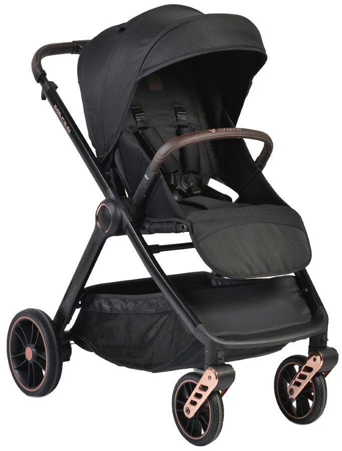 Cangaroo Macan Black 3-in-1 Combi Kinderwagen Incl. Autostoel 2826 4 Cangaroo Macan Black 3-in-1 Combi Kinderwagen Incl. Autostoel 2826 - Afbeelding 2