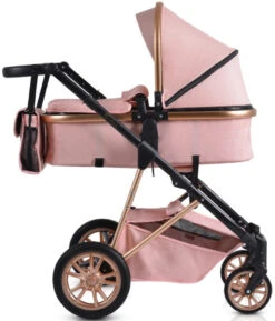 Cangaroo Midas Pink 3-in-1 Combi Kinderwagen Incl. Autostoel -Kinderwagen Winkel cangaroo midas pink 3 in 1 combi kinderwagen incl. autostoel 2 1