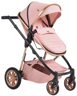 Cangaroo Midas Pink 3-in-1 Combi Kinderwagen Incl. Autostoel -Kinderwagen Winkel cangaroo midas pink 3 in 1 combi kinderwagen incl. autostoel 3