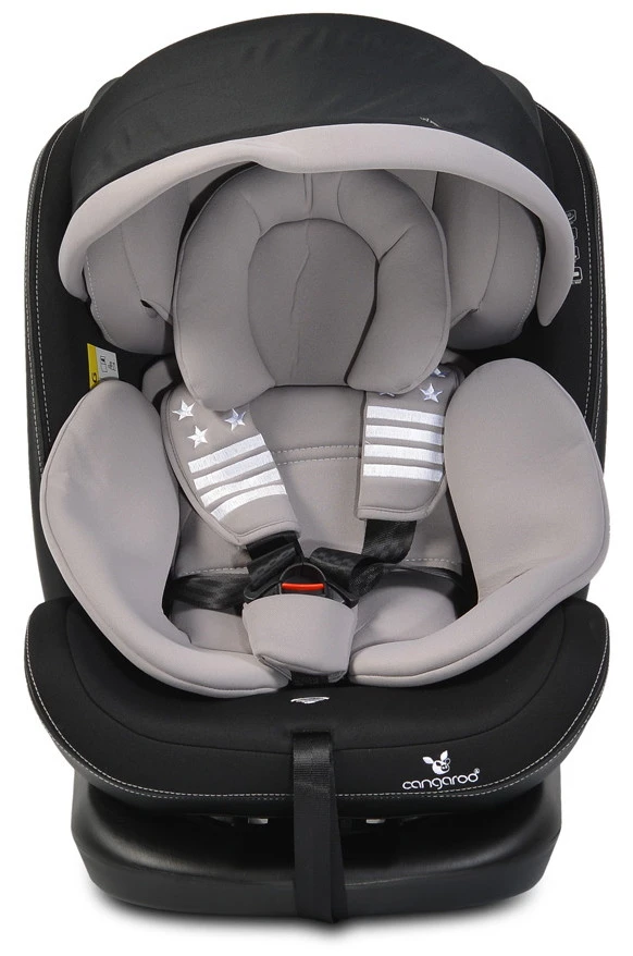 Cangaroo Pilot Light Grey Leather SPS Isofix 360° 0-36 Kg Autostoel Met Zonnekap 4 Cangaroo Pilot Light Grey Leather SPS Isofix 360° 0-36 Kg Autostoel Met Zonnekap - Afbeelding 2