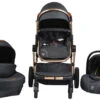 Cangaroo Polly Black 3-in-1 Combi Kinderwagen Incl. Autostoel -Kinderwagen Winkel cangaroo polly black 3 in 1 combi kinderwagen incl. autostoel