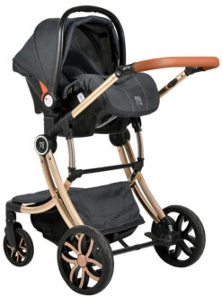 Cangaroo Polly Black 3-in-1 Combi Kinderwagen Incl. Autostoel -Kinderwagen Winkel cangaroo polly black 3 in 1 combi kinderwagen incl. autostoel 4