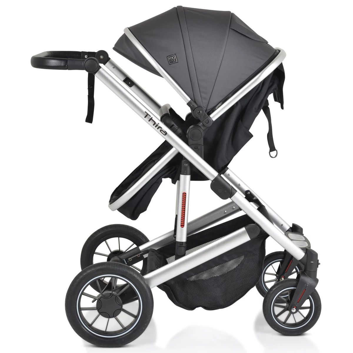 Cangaroo Thira Grey 3-in-1 Combi Kinderwagen Incl. Autostoel 13 Cangaroo Thira Grey 3-in-1 Combi Kinderwagen Incl. Autostoel - Afbeelding 11