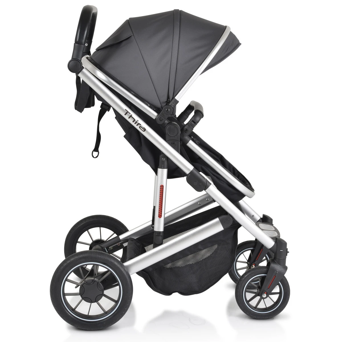 Cangaroo Thira Grey 3-in-1 Combi Kinderwagen Incl. Autostoel 15 Cangaroo Thira Grey 3-in-1 Combi Kinderwagen Incl. Autostoel - Afbeelding 13