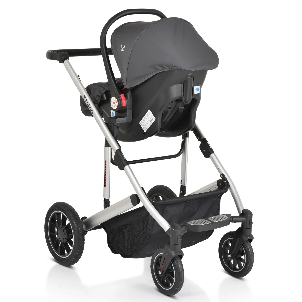 Cangaroo Thira Grey 3-in-1 Combi Kinderwagen Incl. Autostoel 21 Cangaroo Thira Grey 3-in-1 Combi Kinderwagen Incl. Autostoel - Afbeelding 19