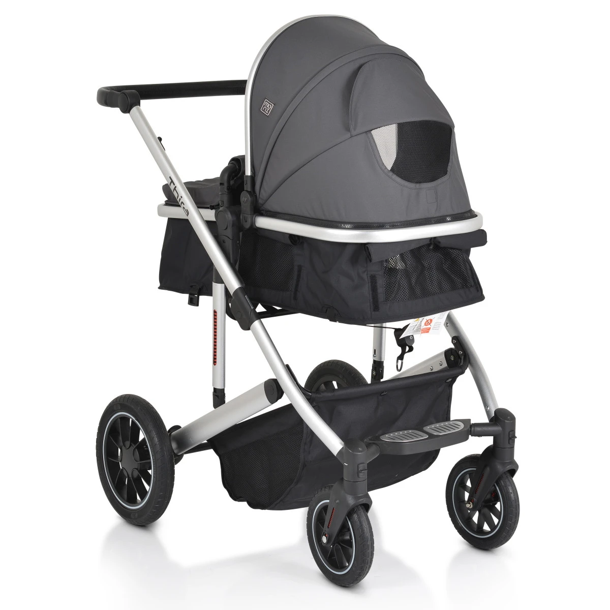 Cangaroo Thira Grey 3-in-1 Combi Kinderwagen Incl. Autostoel 8 Cangaroo Thira Grey 3-in-1 Combi Kinderwagen Incl. Autostoel - Afbeelding 6