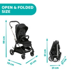 Chicco One4Ever Pirate Black Meegroei Wandelwagen 607988142 -Kinderwagen Winkel chicco one4ever wandelwagen 17 2