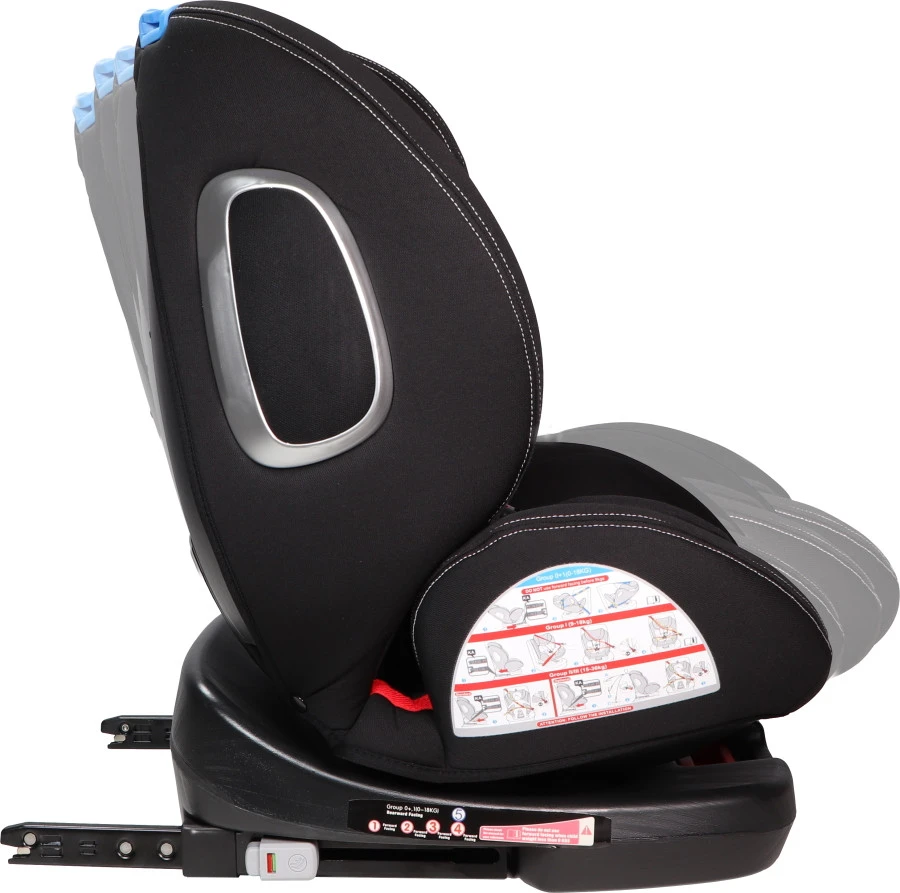 Ding Cruz Black 360° Isofix Autostoel 0-36kg DI-101919 4 Ding Cruz Black 360° Isofix Autostoel 0-36kg DI-101919 - Afbeelding 2